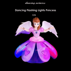 Dancing angel doll for kids flower doll with light and SOUND (Random color) - Image 3