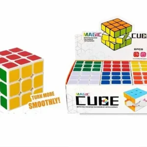 Colorful 3D Magic Cube Puzzle Toy for Kids ? Brain-Boosting Educational Plastic Learning Toy for Early STEM Development, Hand-Eye Coordination & Problem-Solving ? Durable and Safe for Ages 3+ - Pack of 01 - Image 2
