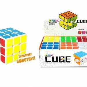 Colorful 3D Magic Cube Puzzle Toy for Kids ? Brain-Boosting Educational Plastic Learning Toy for Early STEM Development, Hand-Eye Coordination & Problem-Solving ? Durable and Safe for Ages 3+ - Pack of 01 - Image 1