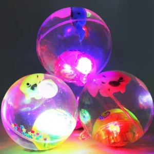 (pack of 6)Glowing Ball Toy - Super Led Water Ball Size 65mm - Glowing Elastic Ball Kids Toy Gift - Image 4