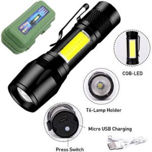 Portable LED Flashlight ? Mini Rechargeable Torch with Side Light & Waterproof Body - Image 2