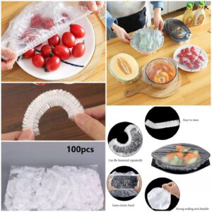100pc Disposable Cling Film Cover Household Refrigerator Food Fruit Preservation Cover Dust-proof Plastic Fresh-keeping Cover. - Image 3