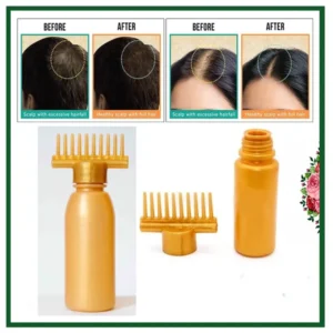 Hair Oil Applicator Bottle, Root oiling Comb bottle for Hair Coloring, Shampoo, Oiling, Dye, and Scalp Treatment for home & commercial (Empty Bottle) - Image 5