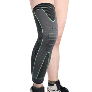 1 Pc Compression Knee Pads Support Sleeve Protector Elastic Kneepad Brace Spring Support Volleyball Running Silicone Long Full Legs Sleeve Arthritis Running Gym Sport - Image 3