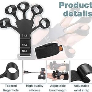 Silicone Gripster Grip Strengthener Finger Stretcher Hand Grip Trainer Gym Fitness Training And Exercise Hand StrengtheneExtension Exercise Device - Image 4