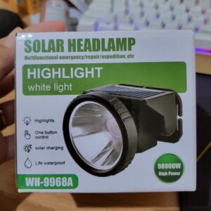 Solar Headlamp WH-9968A ? Ultra-Bright, Rechargeable & Eco-Friendly for Outdoor Adventures! - Image 1
