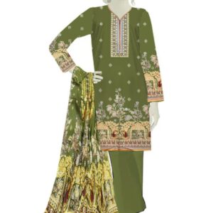 Nishat Dhanak  3 Piece 2024  Woman Unstitched Suit - Image 2