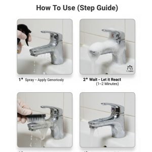 Limescale Remover ? Foaming Cleaner & Hard Water Descaler | THREE GUYS - German Engineered (250) - Image 4