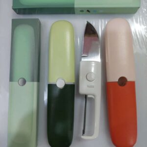 Stainless Steel 2 in 1 Fruit cutting Knife with Peeler For Peeling and Cutting,(random color) - Image 1