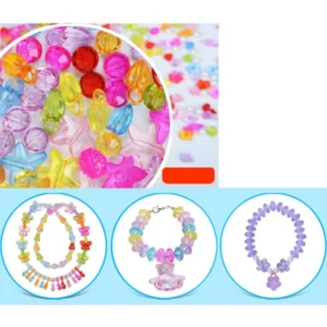 DIY Apple Beads Bracelet Jewellery Making Kit | Handmade Beads Accessories Set for Headwear, Necklace, Earrings, Bracelets - Image 3