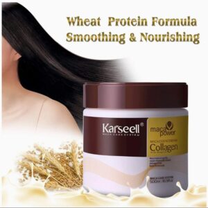 Karseell Collagen Maca Hair Treatment Deep Repair Conditioning Hair Mask Argan Oil Coconut Oil Essence for Dry Damaged Hair All Hair Types 16.90 oz 500ml - Image 5