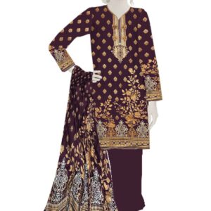 Nishat Dhanak 3 Piece 2024 Woman Unstitched Suit - Image 2