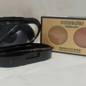 Creamy 2 in 1 Concealer Kit Warm Beige Creamy Concealer + Pale Yellow Sheer Finish Pressed Powder - Image 2