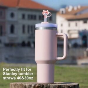 1PC Cute Bow Straw Cap Cover for 10mm Straws ? Fits Stanley Tumbler Cups, Dustproof & Leak-Resistant (Random Color) - Image 5