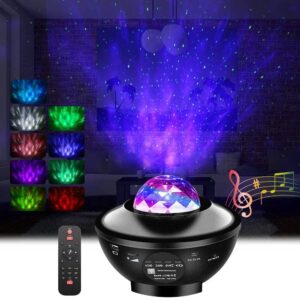 Starry Projector Light Galaxy Seen for Kids, LED Star Projector Star Lights with Remote Control, Night Light Compatible with Alexa &Google Bluetooth Speaker, Nebula Projector with Ocean Wave, Christmas Gift for Kids - Image 5