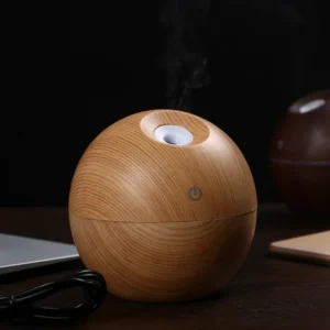 Essential Oil Diffuser Aroma Air wood Humidifier with Colorful Change mist maker for home (random color) - Image 4