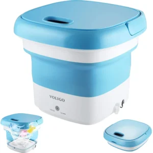 Semi-automatic Mini Folding Washing Machine ( Random Color ) - Image 1