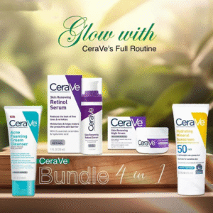 CeraVe 4-in-1 Skincare Kit ? Cleanser, Serum, Night Cream & Sunblock for Healthy, Radiant Skin - Image 3