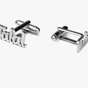 Gold Plated Name Cufflink Customize Any Name/Design ( With Box ) - Image 3