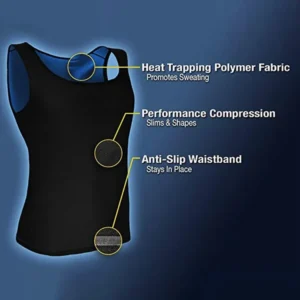 Men Sweat Shaper  Polymer Vest- Instantly Shapes And Slims - Image 5