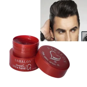 SABALON Hair Wax 24 Hour Professional Styling System , Hair Styling Wax For Ultra hold Sculpting 100ml Red - Image 3