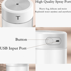Air Humidifier Portable Mini USB Aroma Diffuser With Night Light Cool Mist For Bedroom Home Car Purifier Humificador - Image 1