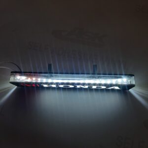 Glowing Monogram For Motorcycle Car Universal 12 Volt | Best Quality Monogram | Sleek and Elegent Design - Image 1