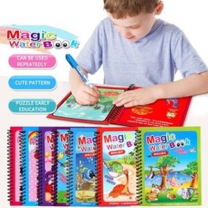Magic Water Book Painting Drawing Coloring Board Book Doodle & Magic Water Pen(random book ) - Image 1