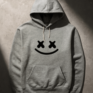 New Summer Collection Full Grey Hoodie Printed For men And Boys - Image 1