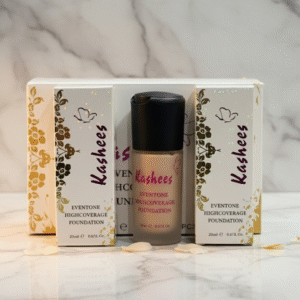 Kashees Eventone High Coverage Liquid Foundation 20ml | Smooth Matte Finish, Long-Lasting, Full Coverage Base Makeup (Ivory Shade) - Image 3