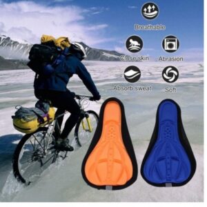 Bicycle Saddle Seat Cover  Soft GEL Foam Pad Padded Breathable Non-slip (Random color) - Image 1