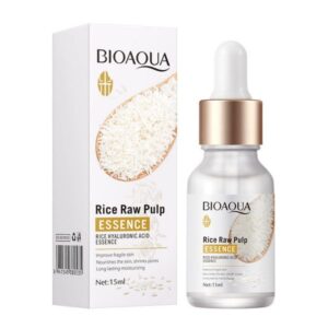 Original Bioaqua Rice Serum Natural Moisturizing Anti Aging Skin Care Face (15ml) - Image 3