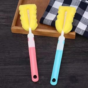 (pack of 3 )Baby Bottle and Teat Brush Set with Changeable Endings ? Bottle, Sponge, Straw, and Pacifier (random color - Image 3