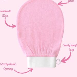 Hammer Moroccan Exfoliating Gloves (1 Pcs) - Dead Skin Remover - Exfoliating Bath Washcloth Scrub Mitt for Body - Exfoliating Massage Mitt Back Scrubber Glove - Each1 - Image 4