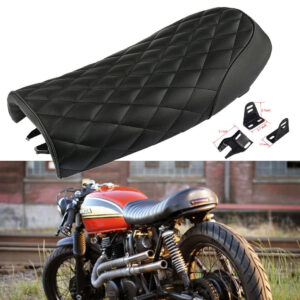 Motorcycle Universal Classic Saddle Cafe Racer Seat for two person - Image 3