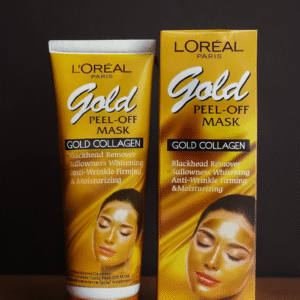 L?Or?al Paris Gold Peel-Off Mask ? Gold Collagen Blackhead Remover, Whitening & Anti-Wrinkle Firming Face Mask (100ml) - Image 3