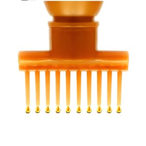 (Pack of 20) Hair dye bottle | Hair Oil Applicator Bottle, Root oiling Comb bottle for Hair Coloring, Shampoo, Oiling, Dye, and Scalp Treatment for home & commercial ( Empty Bottle) - Image 1