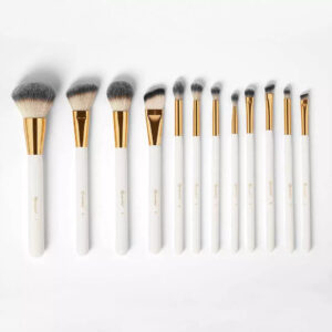 Cosmetics Elegance Brush Set- Studded Elegance White - Image 3