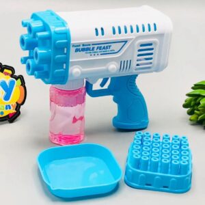Bubble Bazooka Pro: Electric 2-in-1 Rocket Bubble Gun ? Fast Bubbles for Parties, Beach & Backyard Fun - Image 1