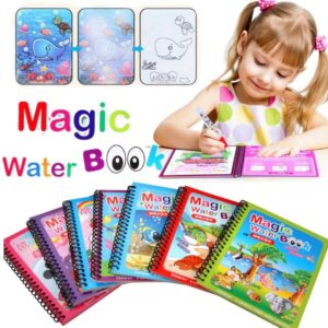 Magic Water Book Painting Drawing Coloring Board Book Doodle & Magic Water Pen(random book ) - Image 4