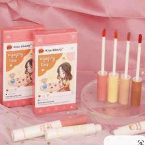 Pack of 4 Kiss Beauty Lipgloss long lasting waterproof Lip - Image 2