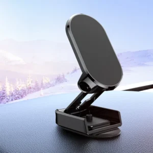 Folding Car Mobile Phone Bracket Base Strong Magnetic Suction 360 Degree Rotating Adjustable Height Air Outlet Navigation Holder - Mobile Stand - Phone Stand - Stand For Mobile Phone - Image 4