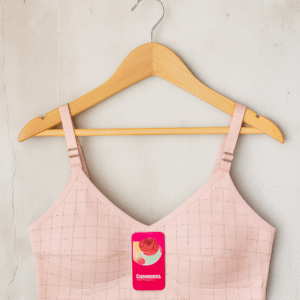 Jersey Print Bra ? Comfortable Everyday Wear (Pink) - Image 3