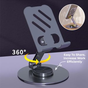 Mobile Holder Tablet Stand 360 Rotatable Adjustable Foldable Desktop Phone Holder For Bed Home Dining Room - Image 1
