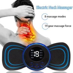 Wireless EMS Mini Body Massager ? Portable Butterfly Massager with 8 Modes for Blood Circulation & Pain Relief - Image 3