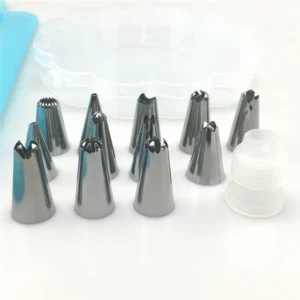 15pcs Piping Nozzles Pastry Cream Tips Stainless Steel - Image 3
