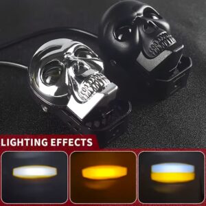 Motorcycle Skull Fog Light LED ? Waterproof, High-Low Beam Auxiliary Headlight - Image 5
