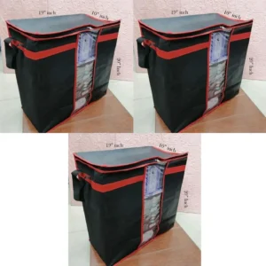 LARGE Storage Bag organizers | Clothes Blanket Large Folding Boxes Storage Box | Foldable Containers Clothing Bedding Double Zipper - Image 3