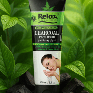 Relax Charcoal Face Wash ? Deep Cleansing Oil Control & Impurity Remover (150ml, Original) - Image 1