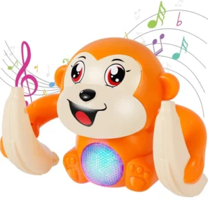 Musical dancing and rolling monkey toy for kids | Flipping Monkey Banana Toy for boy & girl (Random color) - Image 5